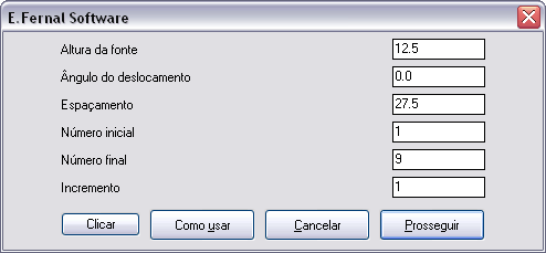 Preencha dados neste quadro...
