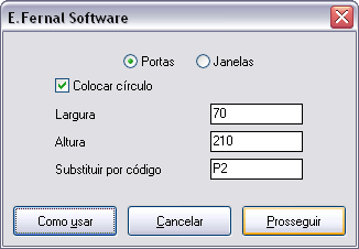 Depois de clicadas as faces das paredes,