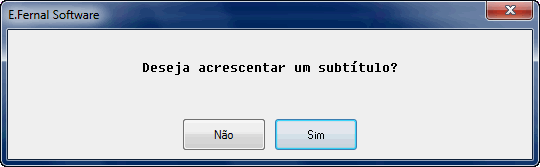 Caso voc&ecirc; deseje sub-t&iacute;tulo...