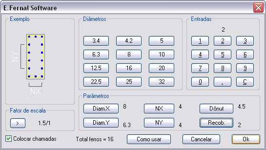 Tamb�m para inserir donuts em um ret�ngulo...